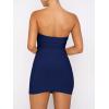 image:imageANRABESS Women 2 Piece Skirt Sets Summer Strapless Crop Top Matching Bodycon Sexy Going Out Mini Club Dress Outfit ClothesNavy Blue