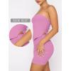 image:imageANRABESS Women 2 Piece Skirt Sets Summer Strapless Crop Top Matching Bodycon Sexy Going Out Mini Club Dress Outfit ClothesPink