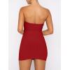 image:imageANRABESS Women 2 Piece Skirt Sets Summer Strapless Crop Top Matching Bodycon Sexy Going Out Mini Club Dress Outfit ClothesRed