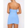 image:imageANRABESS Women 2 Piece Skirt Sets Summer Strapless Crop Top Matching Bodycon Sexy Going Out Mini Club Dress Outfit ClothesSky