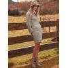 image:imageANRABESS Women Long Sleeve Turtle Mock Neck Rib Knit Stretch Slim Fitted Bodycon Sweater Mini Short Dress 2025 Fall OutfitsRed Apricot