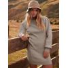 image:imageANRABESS Women Long Sleeve Turtle Mock Neck Rib Knit Stretch Slim Fitted Bodycon Sweater Mini Short Dress 2025 Fall OutfitsRed Apricot