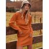 image:imageANRABESS Women Long Sleeve Turtle Mock Neck Rib Knit Stretch Slim Fitted Bodycon Sweater Mini Short Dress 2025 Fall OutfitsRust Orange