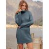 image:imageANRABESS Women Oversized Sweater Dress Turtleneck Batwing Long Sleeve Ribbed Knit Loose 2025 Fall Winter Casual Short DressNavyblue