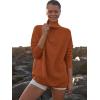 image:imageANRABESS Women Quarter Zip Oversized Casual Loose Rib Knit Cozy Pullover Sweaters Top 2025 Fall Fashion Outfits ClothesBrown
