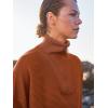 image:imageANRABESS Women Quarter Zip Oversized Casual Loose Rib Knit Cozy Pullover Sweaters Top 2025 Fall Fashion Outfits ClothesBrown