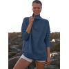 image:imageANRABESS Women Quarter Zip Oversized Casual Loose Rib Knit Cozy Pullover Sweaters Top 2025 Fall Fashion Outfits ClothesDusty Deep Blue