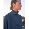 image:imageANRABESS Women Quarter Zip Oversized Casual Loose Rib Knit Cozy Pullover Sweaters Top 2025 Fall Fashion Outfits ClothesDusty Deep Blue
