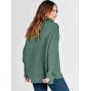 image:imageANRABESS Women Quarter Zip Oversized Casual Loose Rib Knit Cozy Pullover Sweaters Top 2025 Fall Fashion Outfits ClothesGreen