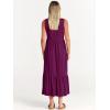 image:imageANRABESS Women Summer Casual Sleeveless Crewneck Sundress Aline Flowy Tiered Maxi Long Beach Dress Vacation OutfitsDark Purple