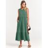 image:imageANRABESS Women Summer Casual Sleeveless Crewneck Sundress Aline Flowy Tiered Maxi Long Beach Dress Vacation OutfitsGrass