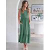 image:imageANRABESS Women Summer Casual Sleeveless Crewneck Sundress Aline Flowy Tiered Maxi Long Beach Dress Vacation OutfitsGrass