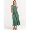 image:imageANRABESS Women Summer Casual Sleeveless Crewneck Sundress Aline Flowy Tiered Maxi Long Beach Dress Vacation OutfitsGrass