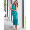 image:imageANRABESS Women Summer Casual Sleeveless Crewneck Sundress Aline Flowy Tiered Maxi Long Beach Dress Vacation OutfitsLake