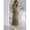 image:imageANRABESS Women Summer Casual Sleeveless Crewneck Sundress Aline Flowy Tiered Maxi Long Beach Dress Vacation OutfitsOlive