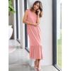 image:imageANRABESS Women Summer Casual Sleeveless Crewneck Sundress Aline Flowy Tiered Maxi Long Beach Dress Vacation OutfitsPink