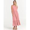 image:imageANRABESS Women Summer Casual Sleeveless Crewneck Sundress Aline Flowy Tiered Maxi Long Beach Dress Vacation OutfitsPink