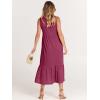 image:imageANRABESS Women Summer Casual Sleeveless Crewneck Sundress Aline Flowy Tiered Maxi Long Beach Dress Vacation OutfitsPurple