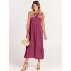 image:imageANRABESS Women Summer Casual Sleeveless Crewneck Sundress Aline Flowy Tiered Maxi Long Beach Dress Vacation OutfitsPurple