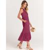 image:imageANRABESS Women Summer Casual Sleeveless Crewneck Sundress Aline Flowy Tiered Maxi Long Beach Dress Vacation OutfitsPurple