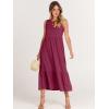 image:imageANRABESS Women Summer Casual Sleeveless Crewneck Sundress Aline Flowy Tiered Maxi Long Beach Dress Vacation OutfitsPurple