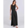 image:imageANRABESS Women Summer Casual Sleeveless Maxi Sundress Button Fit amp Flare ALine Flowy Long Dresses 2026 Beach OutfitsBlack