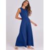 image:imageANRABESS Women Summer Casual Sleeveless Maxi Sundress Button Fit amp Flare ALine Flowy Long Dresses 2026 Beach OutfitsDeep Blue