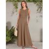 image:imageANRABESS Women Summer Casual Sleeveless Maxi Sundress Button Fit amp Flare ALine Flowy Long Dresses 2026 Beach OutfitsKhaki