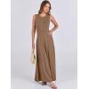 image:imageANRABESS Women Summer Casual Sleeveless Maxi Sundress Button Fit amp Flare ALine Flowy Long Dresses 2026 Beach OutfitsKhaki