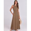 image:imageANRABESS Women Summer Casual Sleeveless Maxi Sundress Button Fit amp Flare ALine Flowy Long Dresses 2026 Beach OutfitsKhaki