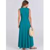 image:imageANRABESS Women Summer Casual Sleeveless Maxi Sundress Button Fit amp Flare ALine Flowy Long Dresses 2026 Beach OutfitsLake