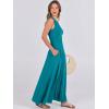 image:imageANRABESS Women Summer Casual Sleeveless Maxi Sundress Button Fit amp Flare ALine Flowy Long Dresses 2026 Beach OutfitsLake