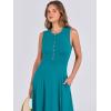 image:imageANRABESS Women Summer Casual Sleeveless Maxi Sundress Button Fit amp Flare ALine Flowy Long Dresses 2026 Beach OutfitsLake