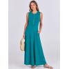 image:imageANRABESS Women Summer Casual Sleeveless Maxi Sundress Button Fit amp Flare ALine Flowy Long Dresses 2026 Beach OutfitsLake