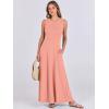 image:imageANRABESS Women Summer Casual Sleeveless Maxi Sundress Button Fit amp Flare ALine Flowy Long Dresses 2026 Beach OutfitsLight Pink