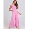 image:imageANRABESS Women Summer Casual Sleeveless Maxi Sundress Button Fit amp Flare ALine Flowy Long Dresses 2026 Beach OutfitsPink