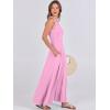 image:imageANRABESS Women Summer Casual Sleeveless Maxi Sundress Button Fit amp Flare ALine Flowy Long Dresses 2026 Beach OutfitsPink