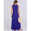 image:imageANRABESS Women Summer Casual Sleeveless Maxi Sundress Button Fit amp Flare ALine Flowy Long Dresses 2026 Beach OutfitsRoyal Blue