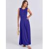 image:imageANRABESS Women Summer Casual Sleeveless Maxi Sundress Button Fit amp Flare ALine Flowy Long Dresses 2026 Beach OutfitsRoyal Blue