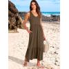image:imageANRABESS Women Summer Maxi Dresses Aline Tiered Flowy V Neck Sleeveless Swing 2026 Casual Beach Travel Sundress with PocketsCoffee
