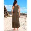 image:imageANRABESS Women Summer Maxi Dresses Aline Tiered Flowy V Neck Sleeveless Swing 2026 Casual Beach Travel Sundress with PocketsCoffee