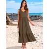 image:imageANRABESS Women Summer Maxi Dresses Aline Tiered Flowy V Neck Sleeveless Swing 2026 Casual Beach Travel Sundress with PocketsCoffee