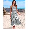 image:imageANRABESS Women Summer Maxi Dresses Aline Tiered Flowy V Neck Sleeveless Swing 2026 Casual Beach Travel Sundress with PocketsGrey With Floral White