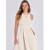 image:imageANRABESS Womens 2026 Summer Casual Maxi Dress A line Tiered Flowy Short Sleeve Crewneck T Shirt Beach Travel Long DressesApricot