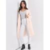 image:imageANRABESS Womens Cardigan Sweater 2025 Fall Outfits Knitted Lapel Long Coats CoatigansApricot