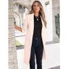 image:imageANRABESS Womens Cardigan Sweater 2025 Fall Outfits Knitted Lapel Long Coats CoatigansApricot