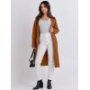 image:imageANRABESS Womens Cardigan Sweater 2025 Fall Outfits Knitted Lapel Long Coats CoatigansCaramel