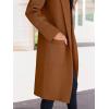 image:imageANRABESS Womens Cardigan Sweater 2025 Fall Outfits Knitted Lapel Long Coats CoatigansCaramel