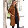 image:imageANRABESS Womens Cardigan Sweater 2025 Fall Outfits Knitted Lapel Long Coats CoatigansCaramel