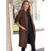 image:imageANRABESS Womens Cardigan Sweater 2025 Fall Outfits Knitted Lapel Long Coats CoatigansCoffee